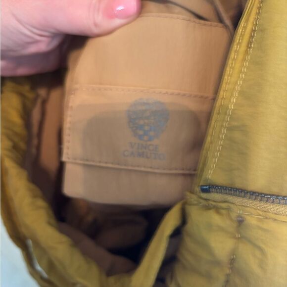 Vince Camuto Washable Nylon Harlo Backpack Olive Oil - Picture 6 of 8